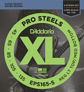 D'ADDARIO EPS165-5 PROSTEELS 5-STRING BASS CUSTOM LIGHT 45-135